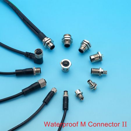 Waterproof M Series Connector - IP68, IP69K waterproof connectors and cables